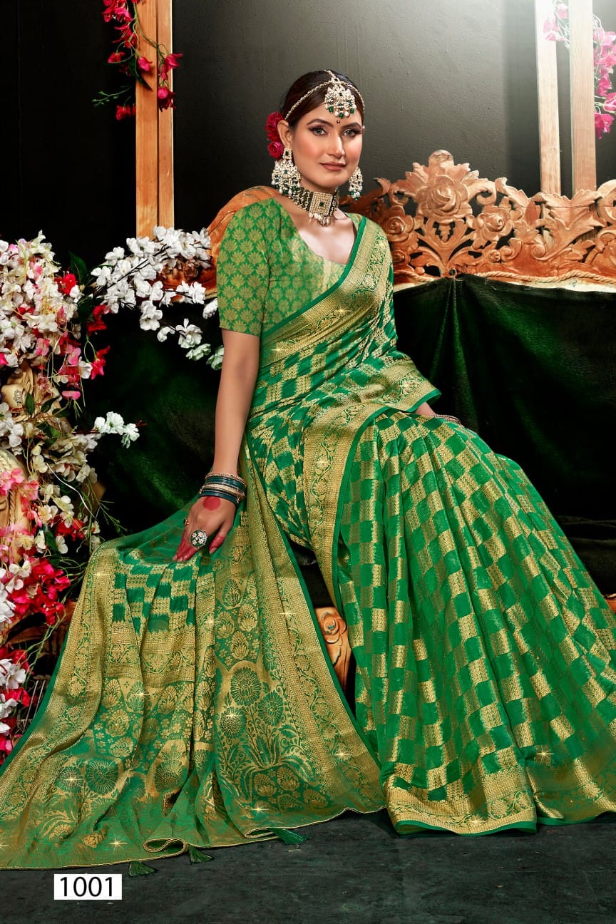 Darpan Saroski Vol 4 By Saroj Organza Designer Wedding Sarees Wholesale Market In Surat
